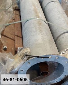 Auger foot 1m, inlet 588x254 SS205 M&M